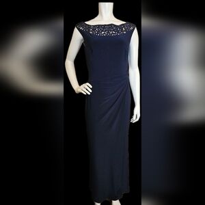 💙 46. Lauren Ralph Lauren Evening Size 6 Navy Dress
